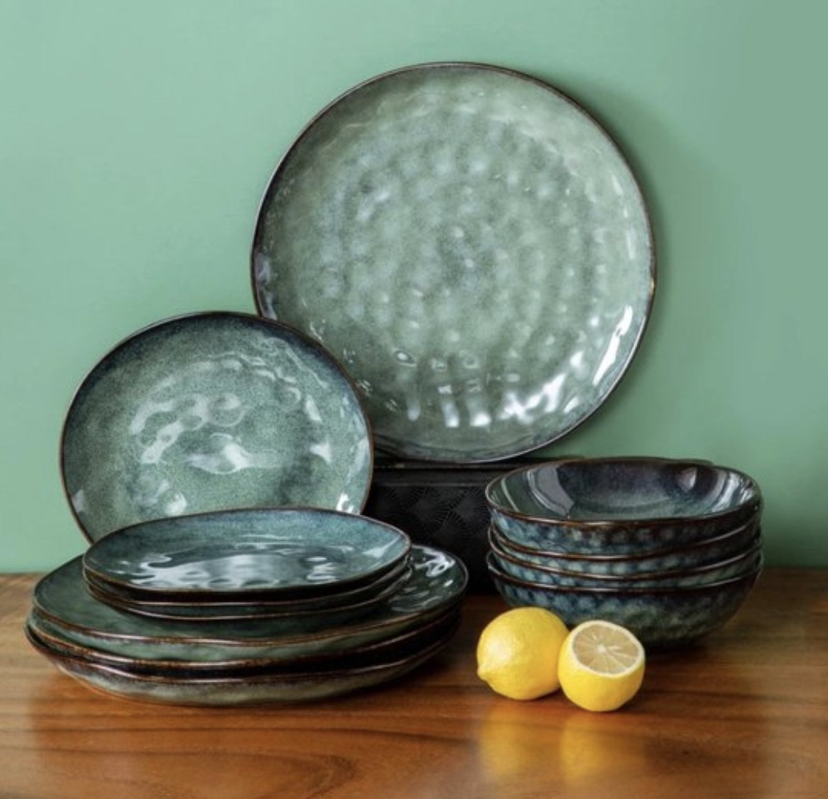 Happyment Serviesset Servio - 16-delig - 4 persoons - Diner set - Keramiek