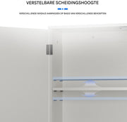 Vrijstaande Opbergkast - Wandkast met Dubbele Deuren - Voor Keuken & Badkamer - Extra Plank voor Meer Opbergruimte