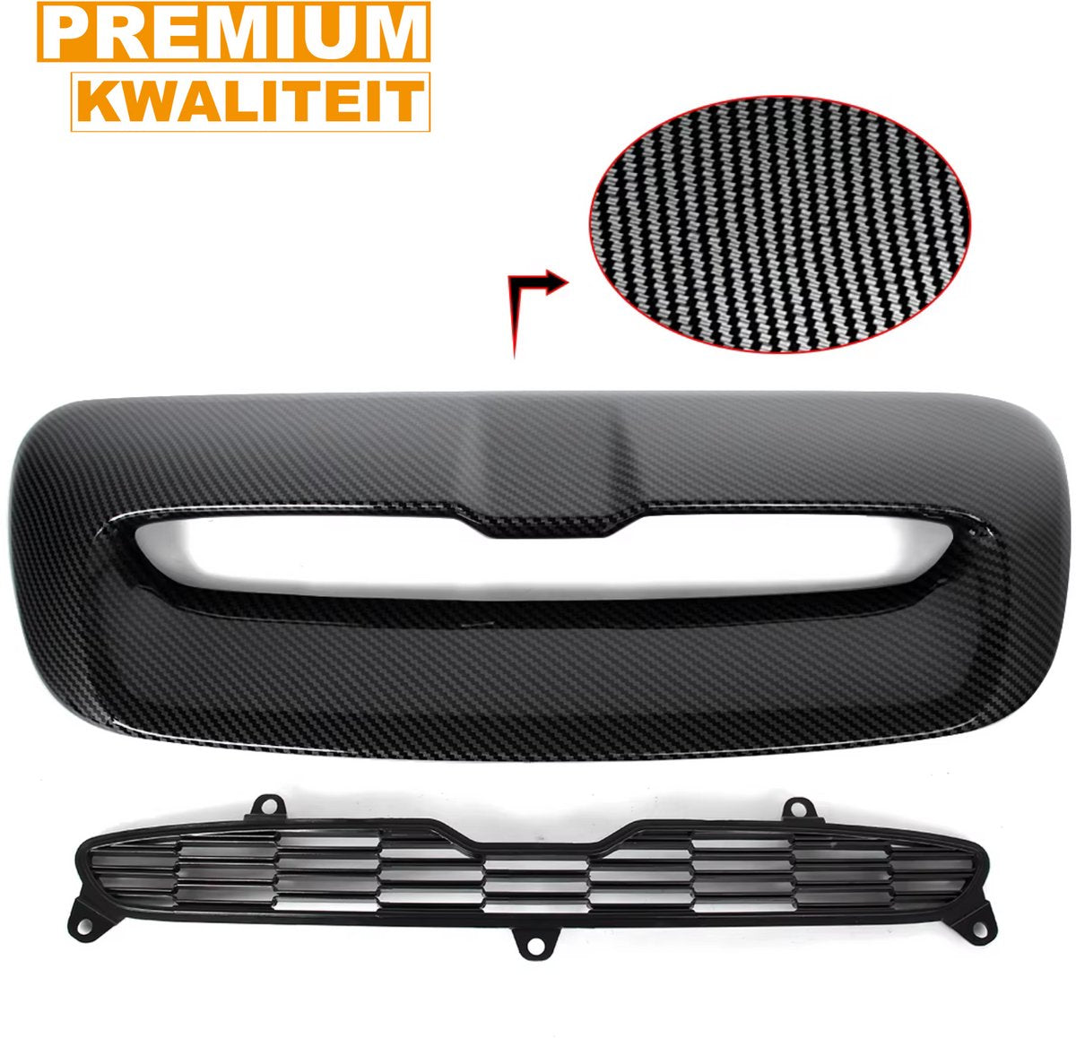 Grille - Voor Mini Cooper S R55–R59 2007-2014 - Auto accessoires - Luchtinlaatgrille - Racing grille - Zwart
