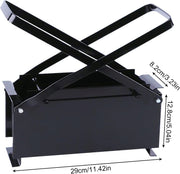 Brikettenpers - Papierpers - Pers - Voor Papier - Voor Tuin, Haard of Camping - Metaal - Zwart