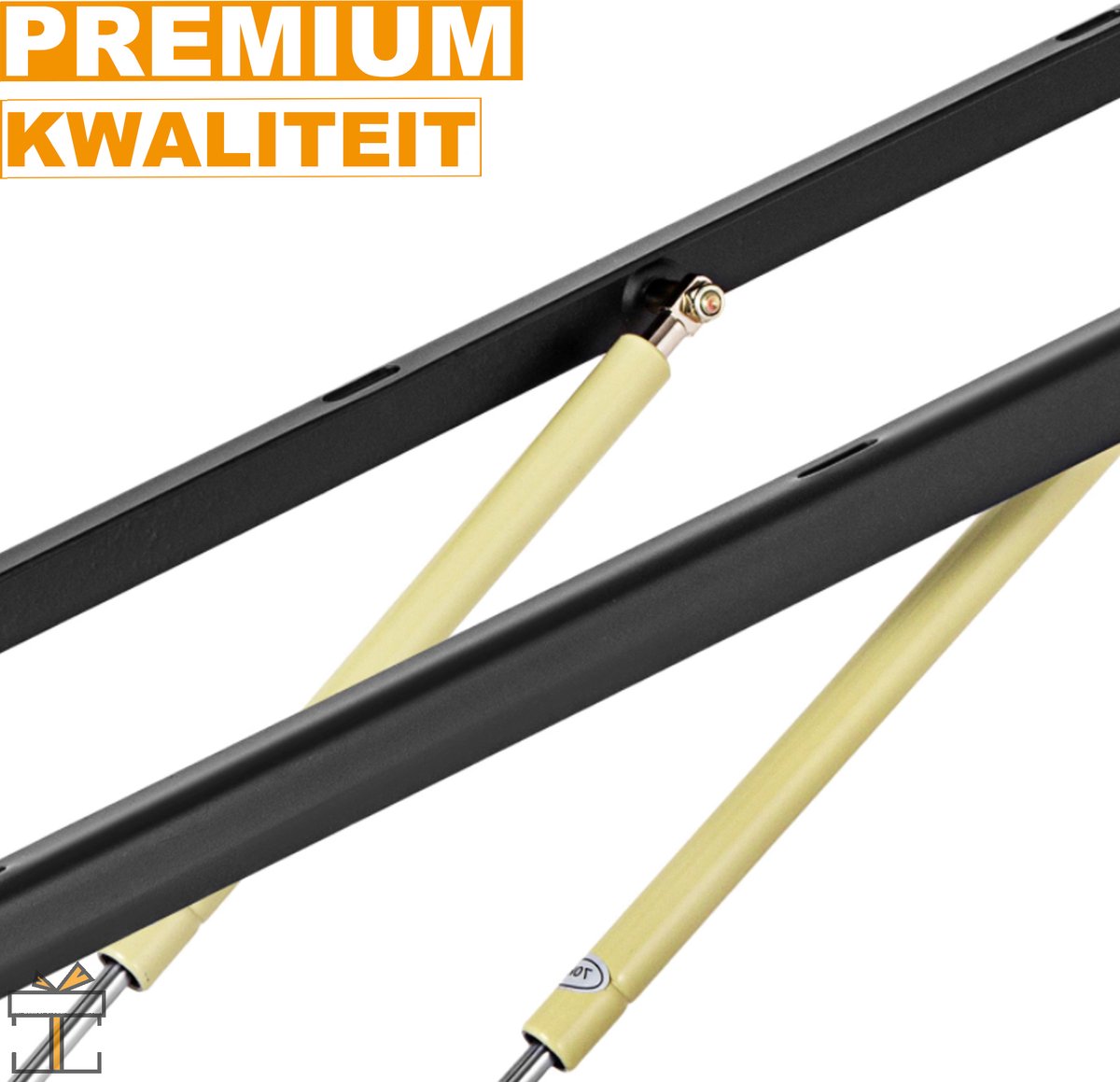 Happyment® Bedlift Mechanisme - Pneumatische Opslag - Gasveer - Box Bed Sofa Opslag - Black friday - Sinterklaas - Kerstcadeau - 152CM