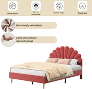 Eenpersoonsbed 140 x 200 cm - Voor meisjes - Met lattenbodem - Zonder matras - Twijfelaar - Wit/red
