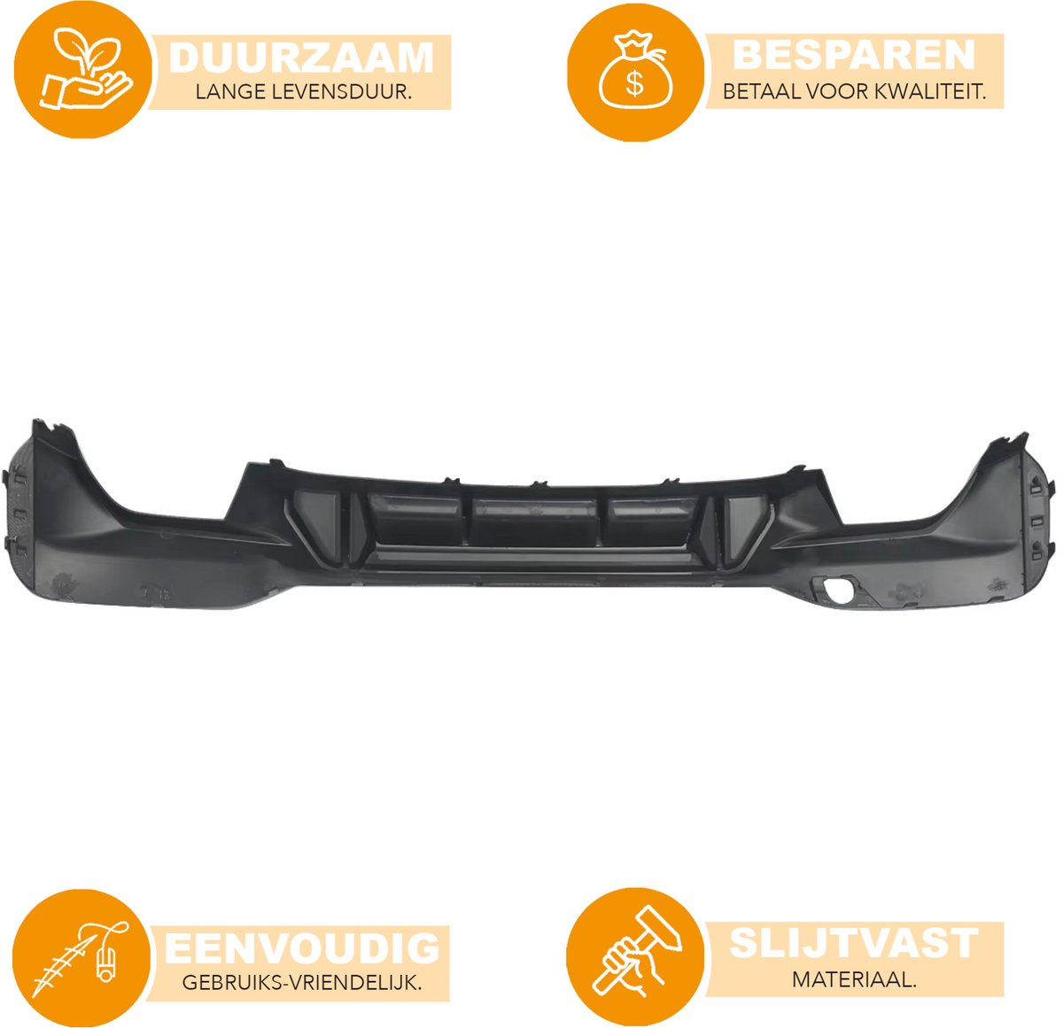 Achterdiffuser - Voor BMW G30/G38/F90 M Sport (2017-2020) - M5 Competitie Stijl - Carbon Look - Auto accessoires