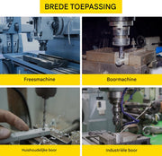 Bankschroef PRO - Bekbreedte 80 mm - Staal - Hoge Precisie - Blauw