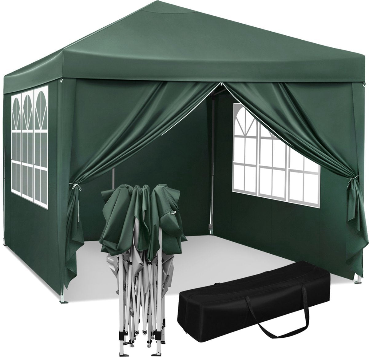 Partytent - Groen - Easy Up - Weerbestendig - Waterdicht - 3x3m