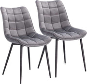 Eetkamerstoelen - Velvet Lichtgrijs - Kuipstoel - Set van 2, 4 of 6