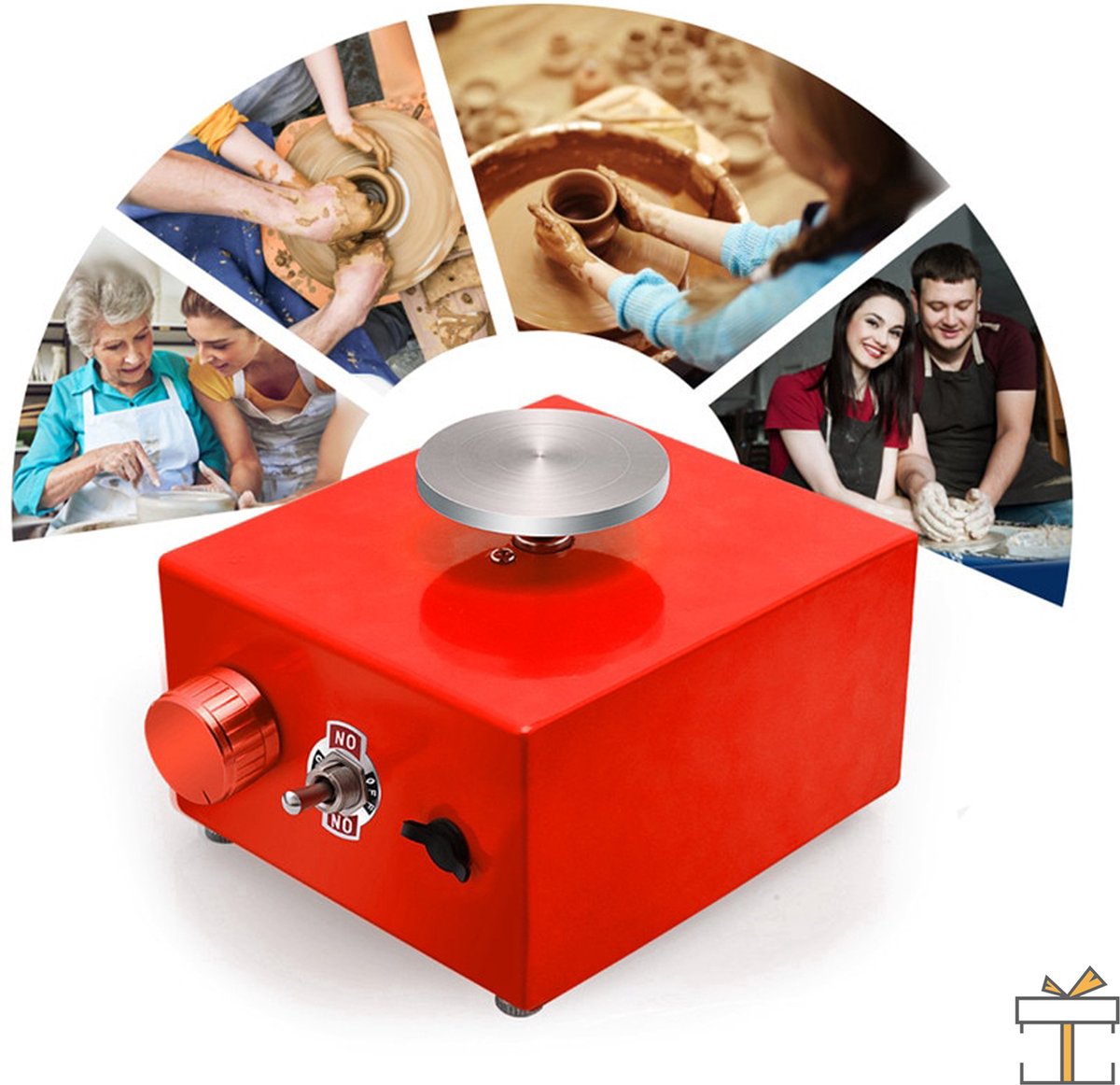 Happyment® Pottenbakker draaischijf - draaiplateau - Keramiek - pottenbakkersschijf - Pottenbakken boetseerschijf