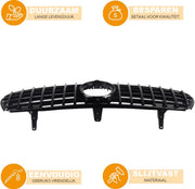 GT Grille Velos - Voorbumper grill - Voor Mercedes GLC W253/X253 (2020) - Black Chrome GT Stijl - Auto Accessoires