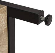 Bolt Edge Boekenkast - Industrieel - Oak/Zwart - 6 lagen - 80x35x97cm
