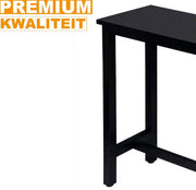 Bolt Edge Bartafel Deluxe - Zwart - Keuken - Rechthoekig - Hout/Metaal - 100x40x100cm