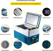 Happyment Koelbox 20L - Werkt met APP - Auto - Icebox - Koeler - Koelkast - Frigo