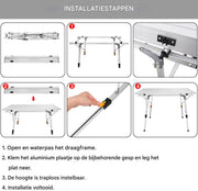 Luxe Klaptafel – Multifunctionele Picknicktafel voor Feesten, BBQ’s, en Camping – Duurzaam en Opvouwbaar