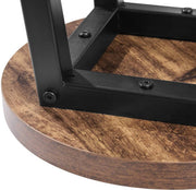 Hoge barkrukken Maxi - Zithoogte 71cm - Bruin - Set van 2 - Keuken - Barstoelen - Zonder rugleuning - Hout