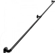 Trapleuning 180cm - Anti slip - Balustrade - Binnen en buiten - Houders - Leuningen voor Trappen - Staal - Met trapleuninghouders