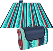 Picknickdeken - Picknickkleed - Strandlaken - Plaid - Voor Camping, Reizen & Outdoor Activiteiten - Waterdicht en Opvouwbaar met Handvat - Groot Formaat, Lichtgewicht - Groen - 200x200cm