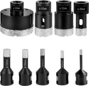 Tegels Diamantboorset PRO - Tegelboor - Gatzaag - 9 Stuks - 5-68 mm - Droog/Nat Gatenzaagset