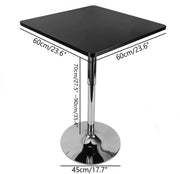 Bartafel - Eettafel - Woonkamertafel - Voor Thuis, Café en Kantoor - 360° Draaibaar Blad - Capaciteit 150 kg - 60x60x45cm