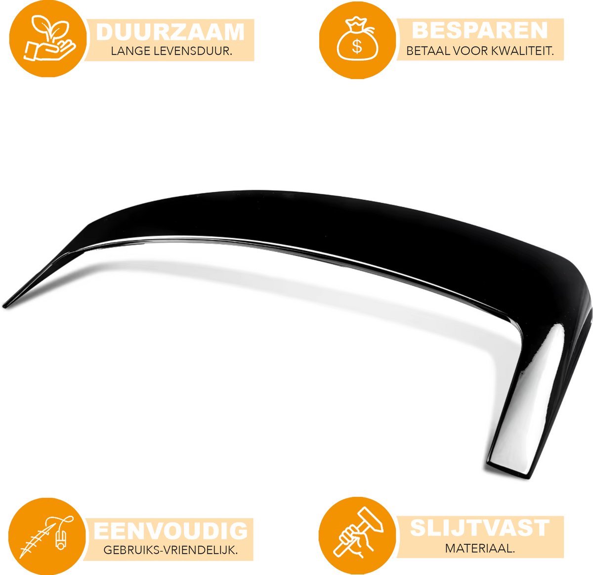 Vleugelspoiler Torqline - Achterspoiler - Gloss Zwart - Voor BMW X5 E70 SUV (2006-2013) - MP Look - Auto Accessoires