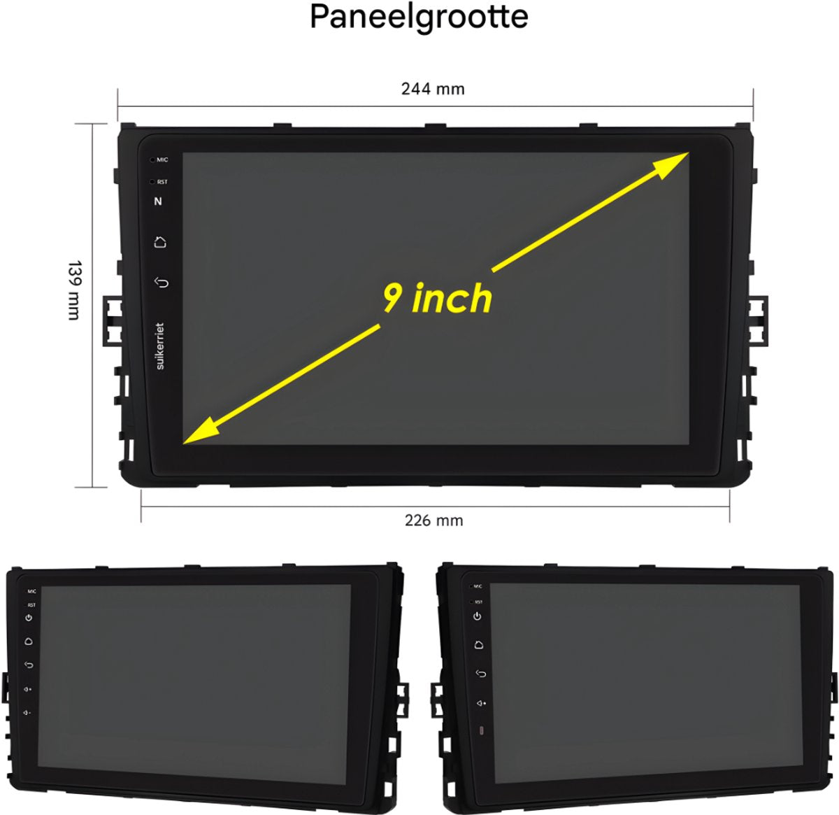 Auto Radio - Voor VW Volkswagen MQB Polo Plus, T-Cross, T-Kruis, T-Roc - CarPlay, 4G, Multimedia GPS Navigatie