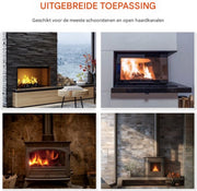 Schoorsteenveegset 12m - Schoorsteenveger - Kachelpijpborstel - Schoorsteenreiniger - Schoorsteenborstel - Roetbezem & Openhaardborstel borstel