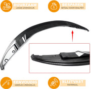 Voorste Lip Splitter Spoiler Deluxe - Voor BMW M3 E92/E93 Coupe (2007-2013) - Carbon Fiber Gloss Black - GTS Stijl - Voorbumper - Auto accessoires