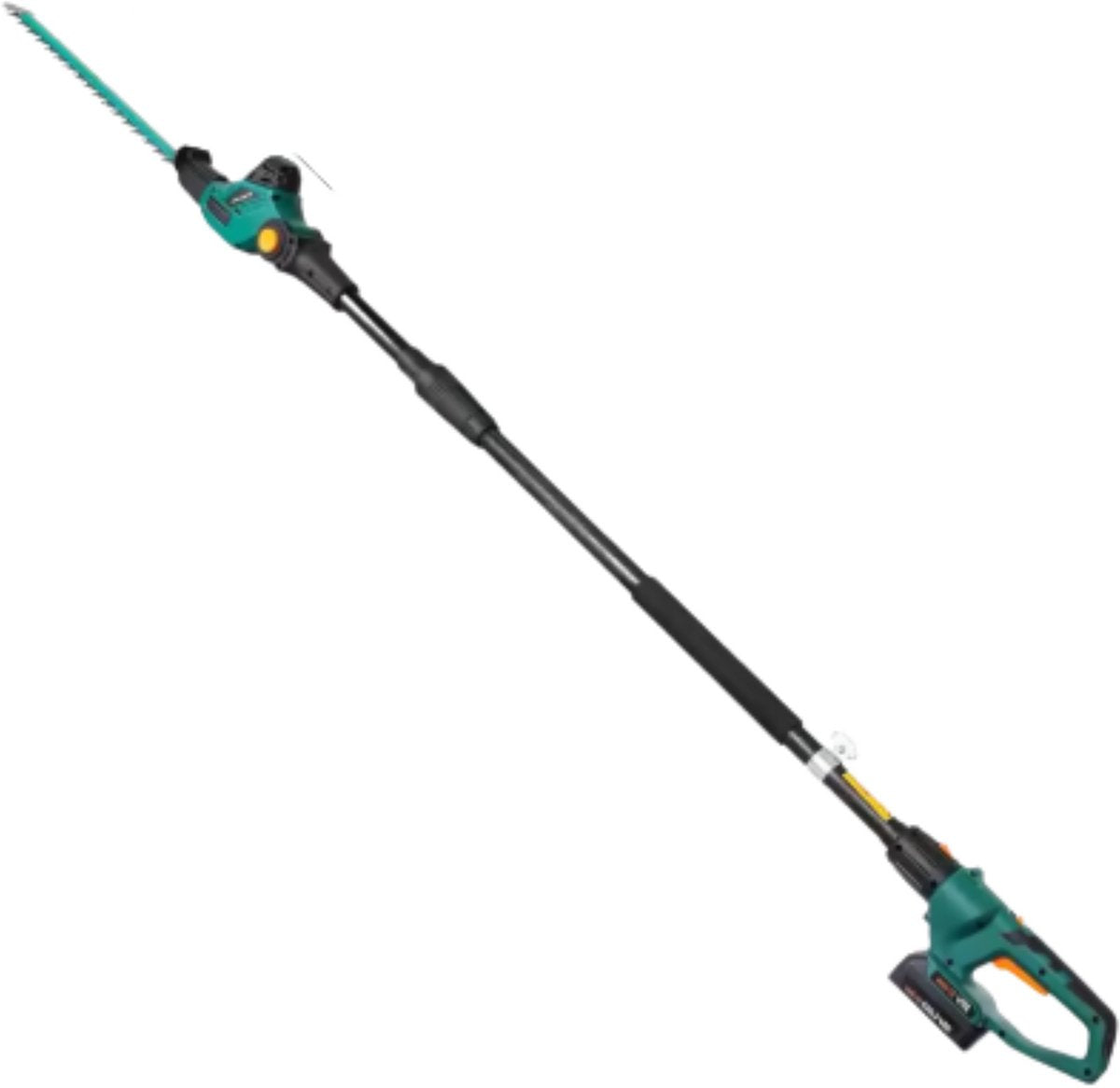 Draadloze telescopische kettingzaag - Heggenschaar - Snoeischaar - Takkenschaar - Op steel - 4 meter - Met accu