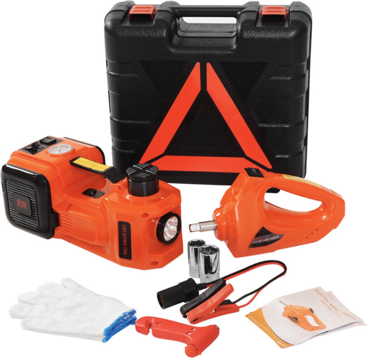 Happyment Hydraulische Krik PRO - Autokrik - Garage Krik - Lifting Apparatuur - Hydraulische Werkplaatskrik - Voor Auto, Camper, Caravan - 5 Ton Vermogen - Rood