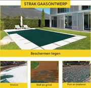 Zwembadafdekking - Afdekzeil - Zwembad - Rechthoekig Veiligheidszeil - 10,36 m - PP Zeil Outdoor
