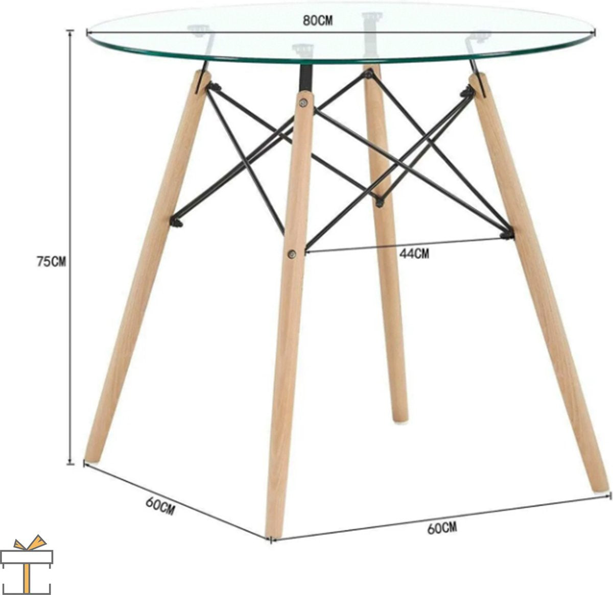 Happyment Eetkamertafel met stoelen - Woonkamerstoelen zwart - Keukentafel - Kuipstoel - Eethoek set van 4