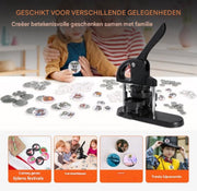 Button maker 3 in 1 - Aluminium button machine - Badge maker - Sleutelhanger - Knopenmachine - Pin - Handmatige buttonmaker pers 25, 32 en 58mm