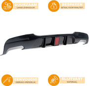 Achterbumper - Voor BMW 3-Serie E90 Sedan M Sport 2009-2012 - Auto accessoires - Diffuser - Quad exhaust - Carbon Look