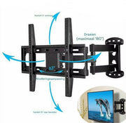 TV muurbeugel Vaylen - Voor 32"-55" inch - Draaibaar en kantelbaar - Ultra Slim & ruimtebesparend - Beugel statief - Zwart