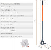 Palletbreker PRO - Pallet Buster - 137,2cm Lamellenheffer - Roughneck - Koevoet breekijzer Incl. Handschoenen - 907KG