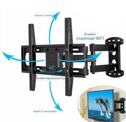 TV muurbeugel - Voor 32"-55" inch - Draaibaar en kantelbaar - Ultra Slim & ruimtebesparend - Beugel statief - Zwart