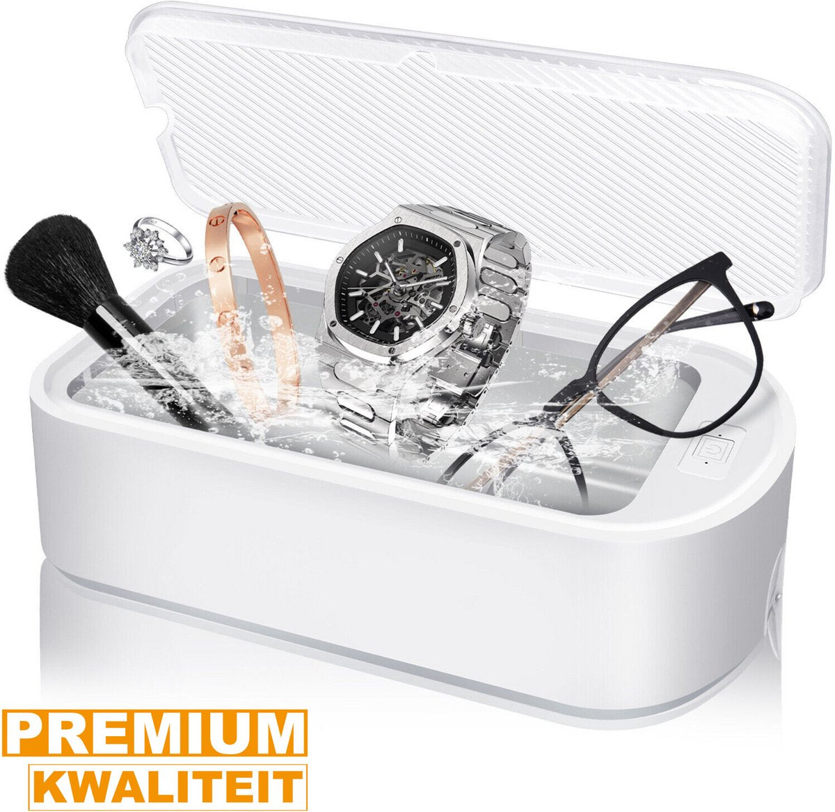 Ultrasone Sieradenreiniger - 650ML - Voor Goud, Zilver, Ringen, Kettingen & Kunstgebitten - Diepe Reiniging
