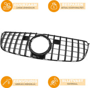 Voorbumper - Voor Mercedes GLS-Klasse X166 2016-2019 - Auto accessoires - GT grille - Voorgrille - Gloss Zwart
