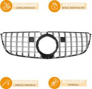 Voorbumper grille Nitronox - Panamericana GT Stijl - Auto Accessoires - Voor Mercedes GLS Klasse W166 (2016-2019)
