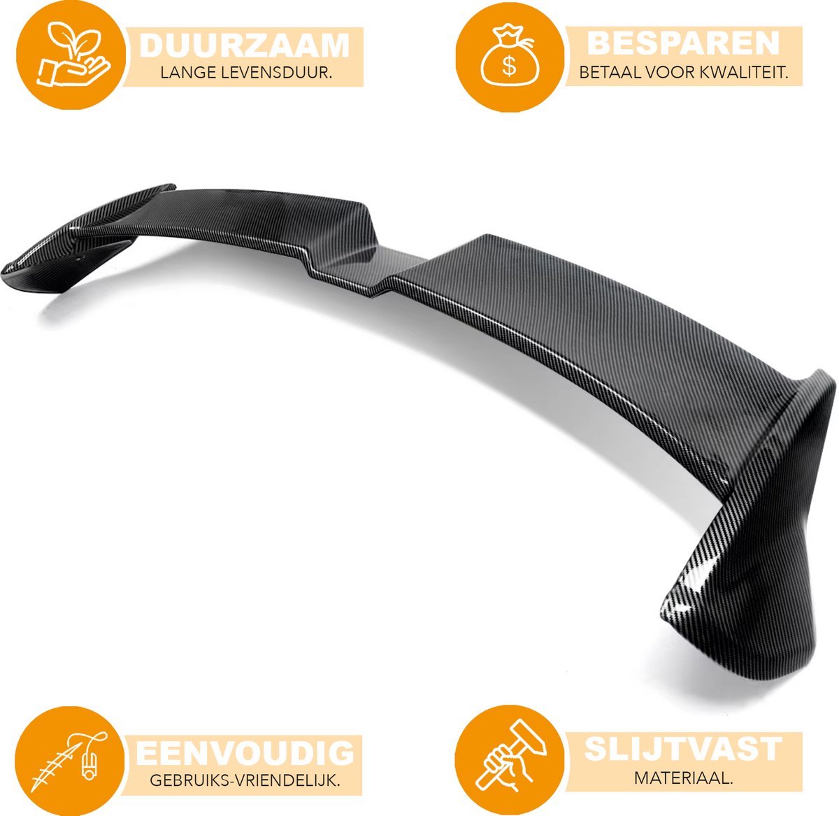 Achterspoiler - Voor BMW X5 F15 2013-2018 - Auto accessoires - Dakspoiler - Vleugelspoiler - Oettinger stijl - Carbon Look