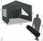 Bolt Edge Partytent - Beige - Easy up - Opvouwbaar - Waterdicht - 3x3m