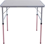 Opvouwbare Campingtafel 2,5ft - Klaptafel voor Picknick, Tuin & Eettafel - Verstelbare Hoogte - Draagbaar & Waterbestendig