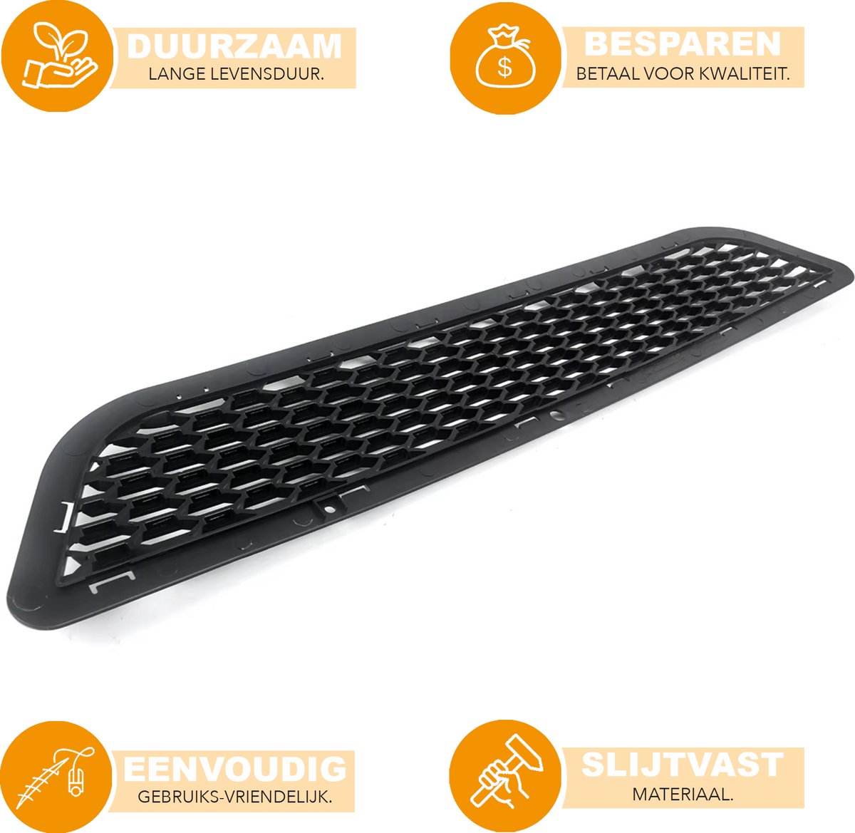 Voorbumper - Voor Dodge Journey 2014-2020 - Auto accessoires - Honingraat grille - Onderste grille - Mat Zwart