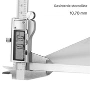 Eettafel Valora - Ronde Eettafel Marmer - Eetkamertafel - Voor Eetkamer of restaurant - 80 cm - 4 personen - Grijs