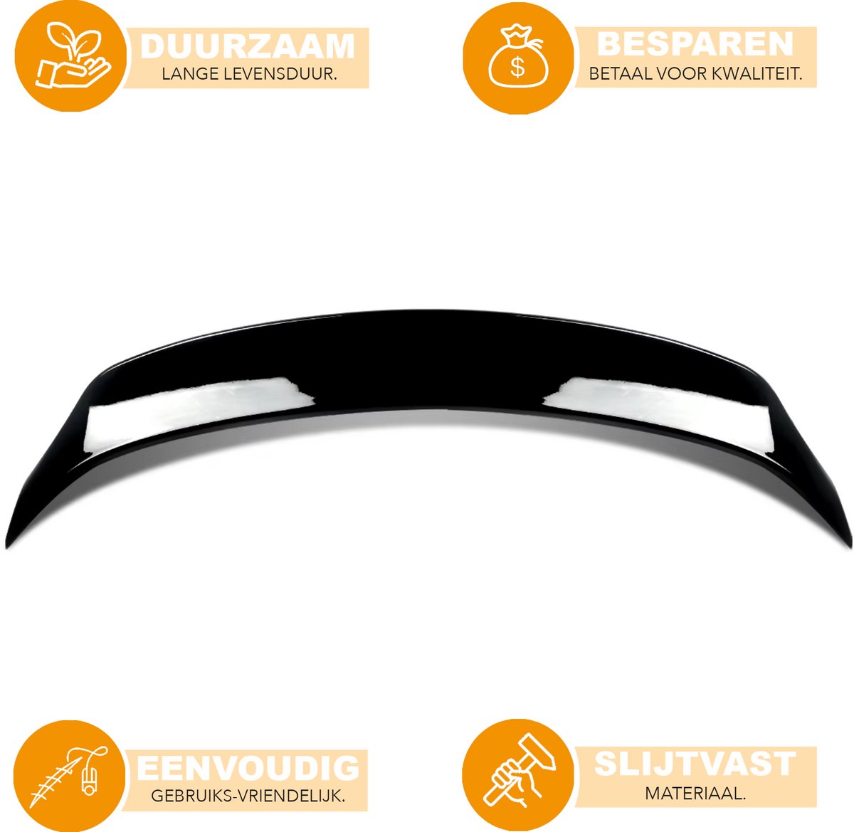Achterspoiler - Voor Lexus IS200/IS250/IS300/IS350 - Auto accessoires - Duckbill spoiler - Gloss Zwart
