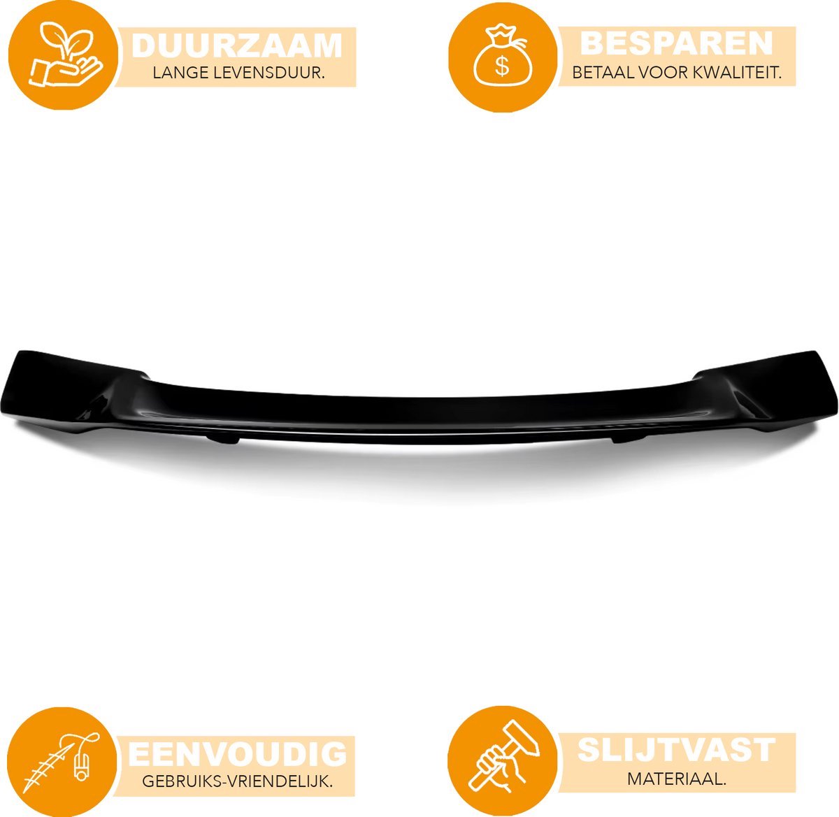 Spoiler Rennline - Kofferbak Spoiler - Gloss Zwart - Renntech/R Stijl - Voor Mercedes E-Klasse W213 E300/E63 AMG (2016-2019) - Auto Accessoire
