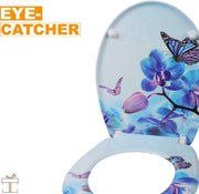 Bolt Edge Toiletbril - Dilly print - Antibacterieel - Softclose - Universeel ontwerp