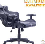 Bolt Edge Luxe Gamestoel - Ergonomisch - Verstelbaar - Zwart/grijs - Voor gamers
