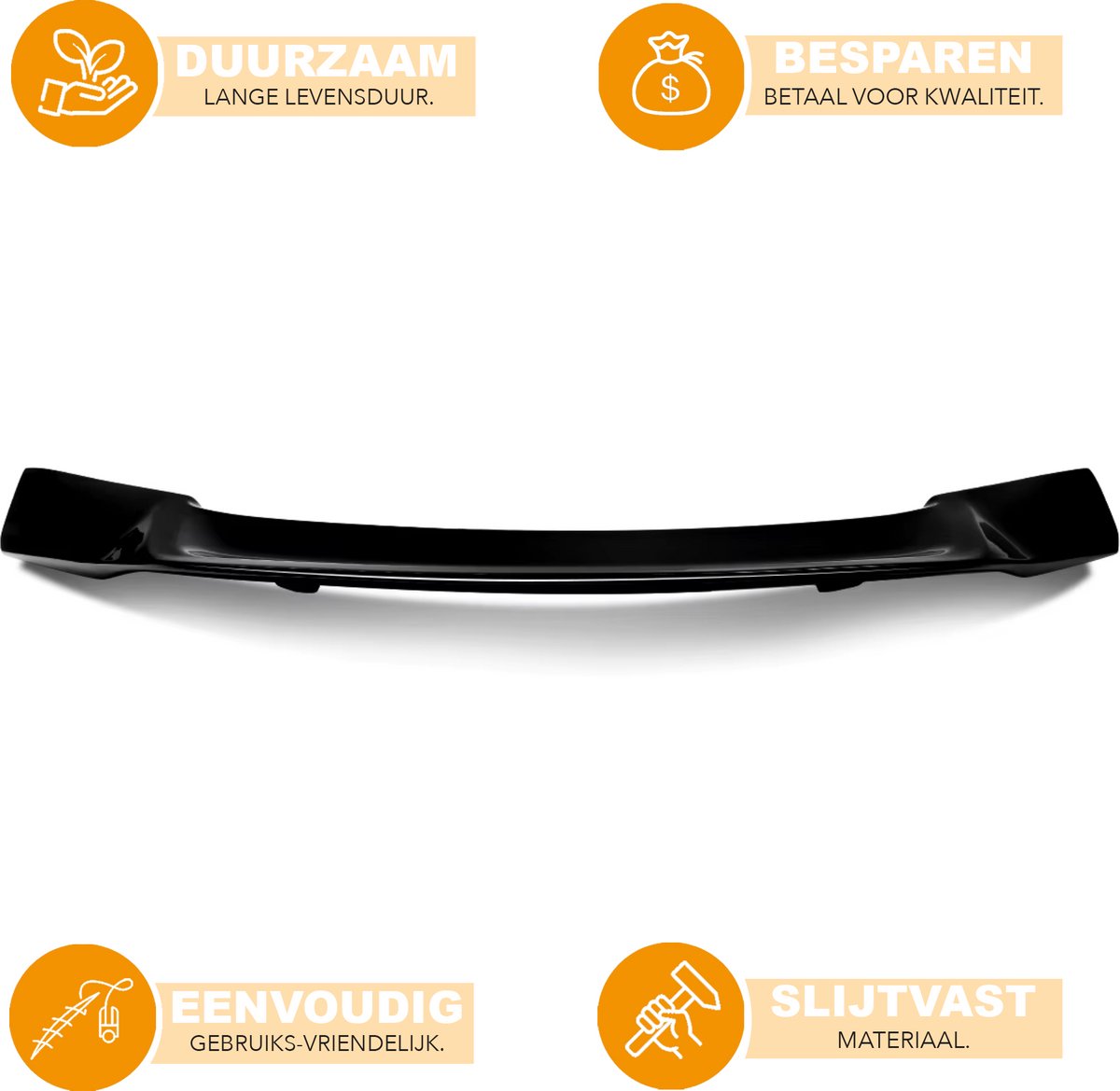 Kofferbak Spoiler - Gloss Zwart - Renntech/R Stijl - Voor Mercedes E-Klasse W213 E300/E63 AMG (2016-2019) - Auto Accessoire