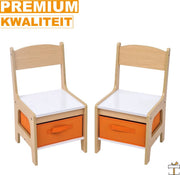 Bolt Edge Kindertafel en Stoeltjes - Speeltafel - Kinderbureau - Wit