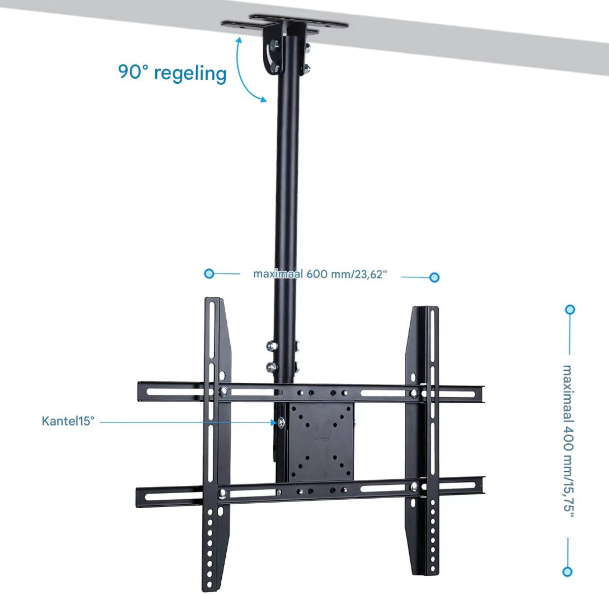 Plafond TV muurbeugel Vaylen - Voor 26"-65" inch - Tot 30KG - Ophangsysteem