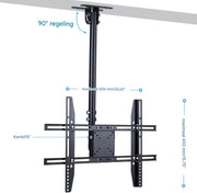 Plafond TV muurbeugel - Voor 26"-65"inch - Tot 30KG - Ophangsysteem